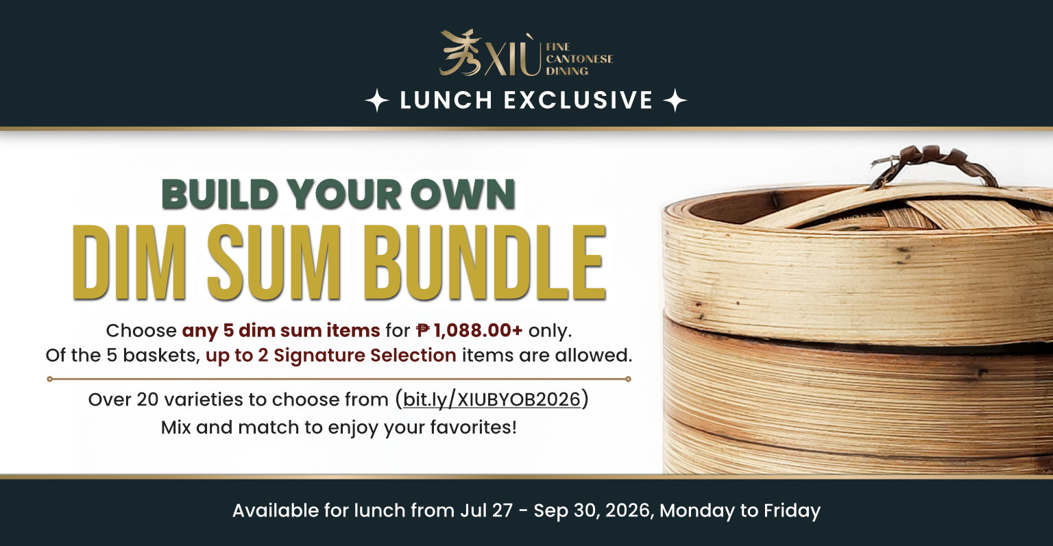 Build Your Own Dimsum Bundle - 5 baskets for Php 1088+ only