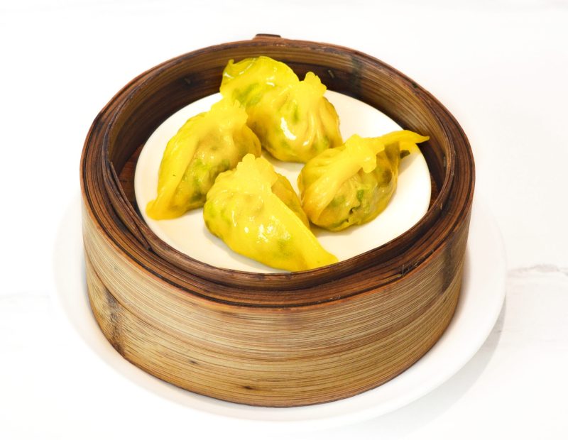 Chicken dumplings with cilantro