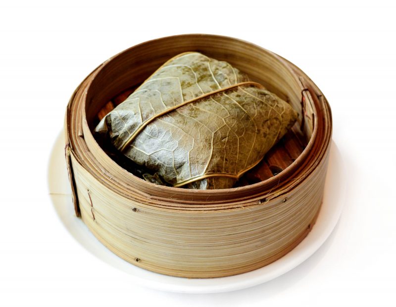 Xiu dimsum - Steamed glutinous rice in lotus leaf
