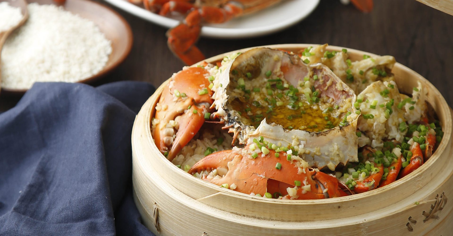 Xiu Live Seafood (crab) - Steamed crab with glutinous rice