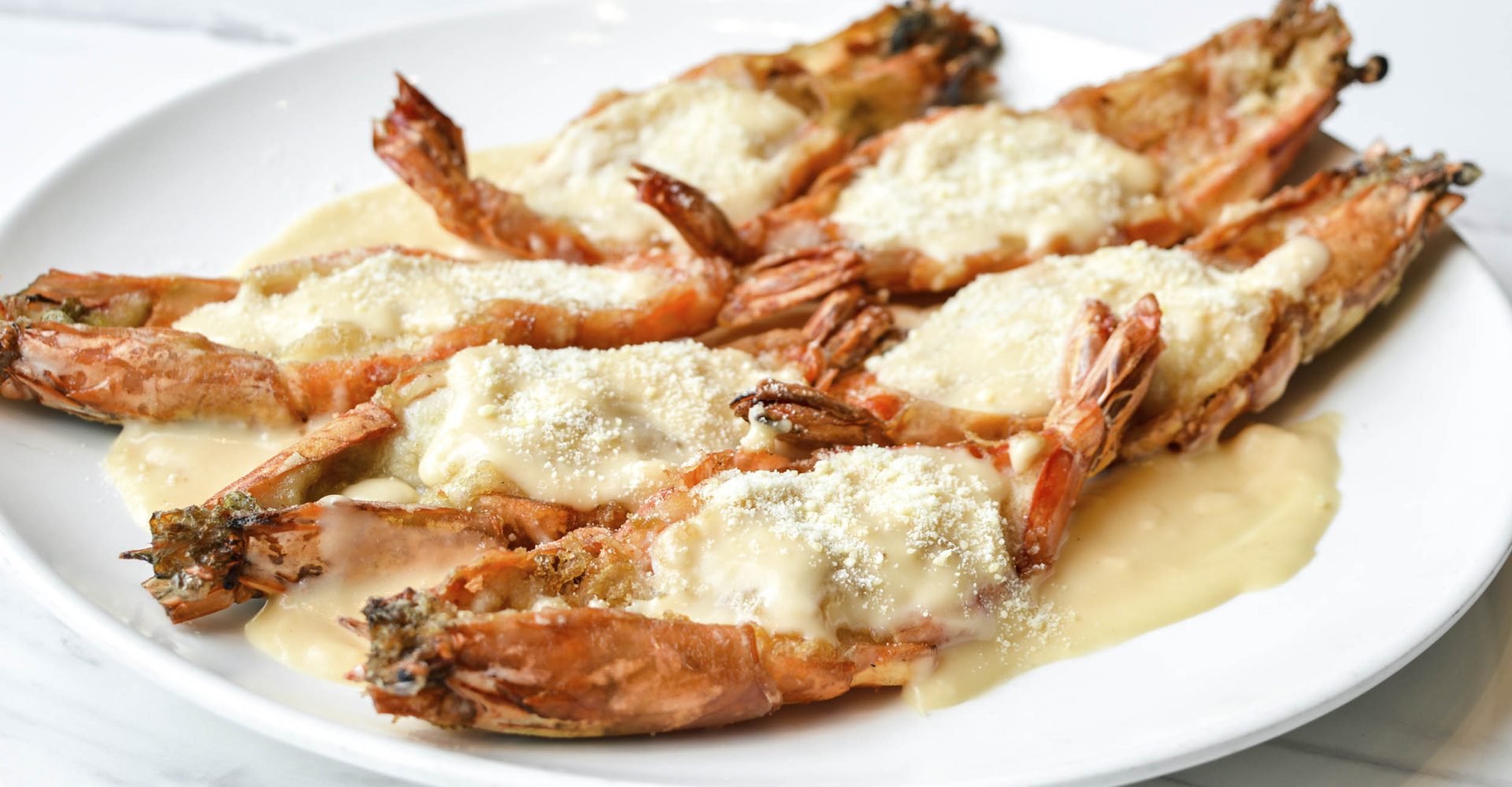 Xiu Seafood Selection - Baked prawns with cheese